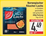 Aktuelles Norwegischer Räucher-Lachs Angebot bei E center in Regensburg ab 4,49 €