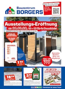 Aktueller Bauzentrum Borgers Prospekt für Kleve und Ungebung, Seiten zum blättern Bauzentrum Borgers Prospekt Ausstellungs-Eröffnung mit Seiten in Kleve und Umgebung
