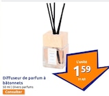 Diffuseur de parfum à bâtonnets - Dawn en promo chez Action Saint-Herblain à 1,59 €