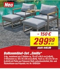 Balkonmöbel-Set Smilla im aktuellen toom Baumarkt Prospekt
