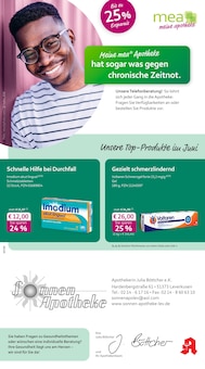 mea - meine apotheke Prospekt Unsere Juni-Angebote mit 4 Seiten