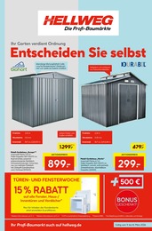 Gartenhaus Angebot im aktuellen Hellweg Prospekt auf Seite 1