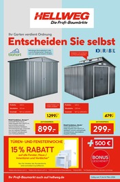 Aktueller Hellweg Prospekt mit Gartenhaus, "Entscheiden Sie selbst", Seite 1