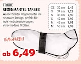 REGENMANTEL TARBES von TRIXIE im aktuellen Zookauf Prospekt für 6,49 €