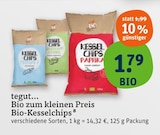 Aktuelles Bio-Kesselchips Paprika Angebot bei tegut in Ingolstadt ab 1,79 €