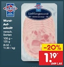 Wurst-Aufschnitt im Angebot bei Netto Marken-Discount in Nordhorn Wurst-Aufschnitt Angebote von Wolf bei Netto Marken-Discount Nordhorn für 1,19 €