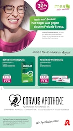 mea - meine apotheke Prospekt für Düsseldorf mit 4 Seiten mea - meine apotheke Prospekt für Düsseldorf: "Unsere August-Angebote", 4 Seiten, 01.08.2025 - 31.08.2025