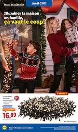 Prix et réduction Guirlande Noël dans le prospectus Lidl en cours Offre Guirlande Noël dans le catalogue Lidl du moment à la page 59