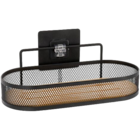 Étagère métal et plateau en bambou en promo chez Maxi Bazar Strasbourg à 7,99 €