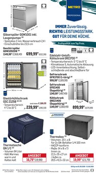 Kühlschrank im METRO Prospekt "Monatsmix August" mit 44 Seiten (Lüneburg)
