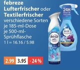 Lufterfrischer im V-Markt Prospekt Lufterfrischer von febreze im aktuellen V-Markt Prospekt für 2,99 €