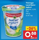 Naturjoghurt von Thüringer Land für 0,88 € bei Netto Marken-Discount im Angebot Naturjoghurt von Thüringer Land im aktuellen Netto Marken-Discount Prospekt