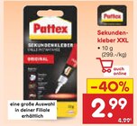 Sekundenkleber XXL im Angebot bei Netto Marken-Discount in Saarbrücken Sekundenkleber XXL Angebote von Pattex bei Netto Marken-Discount Saarbrücken für 2,99 €