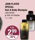 Hair & Body Shampoo von JOHN PLAYER SPECIAL im aktuellen V-Markt Prospekt für 2,99 €