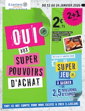 Catalogue Supermarchés E.Leclerc en cours à Caubon-Saint-Sauveur et alentours, "OUI AUX SUPER POUVOIRS D'ACHAT", 12 pages, 13/01/2026 - 24/01/2026