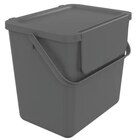 Promo Poubelle de tri avec couvercle gris mat 25 L - 29,7 x 34,2 x 38,4 cm à 13,90 € dans le catalogue Brico Dépôt à Brest