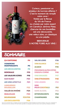 Catalogue de la semaine "FOIRE AUX VINS" avec 2 pages, valide du 01/10/2026 au 18/10/2026 pour Saint-Jean-d'Aulps et alentours Prospectus de la semaine "FOIRE AUX VINS" avec 2 pages, valide du 01/10/2026 au 18/10/2026 pour Saint-Jean-d'Aulps et alentours