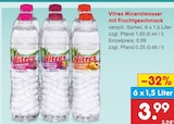 Mineralwasser mit Fruchtgeschmack im Netto Marken-Discount Prospekt Mineralwasser mit Fruchtgeschmack von Vitrex im aktuellen Netto Marken-Discount Prospekt für 0,99 €