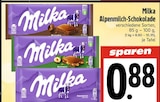 EDEKA Gießen - Alpenmilch-Schokolade Angebot im Prospekt Alpenmilch-Schokolade bei EDEKA im Gießen Prospekt für 0,88 €