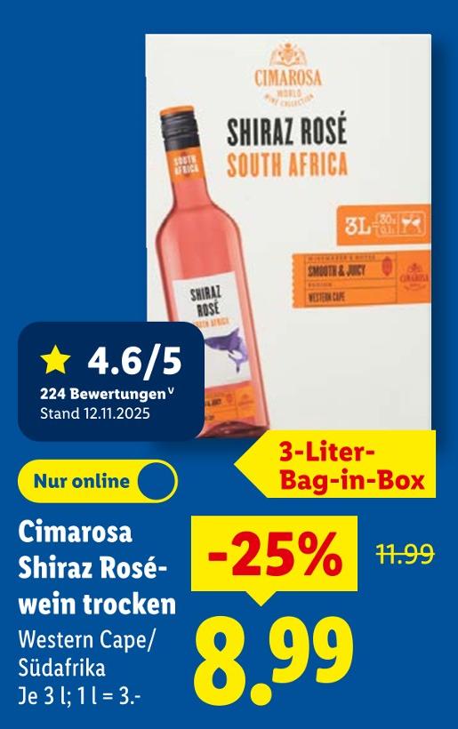 Shiraz Roséwein trocken