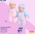 Promo Poupon Sophie Dolly Star à 9,95 € dans le catalogue Action à Auchy-les-Mines