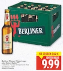 Pilsner, Mildes Lager oder Natur-Radler Angebote von Berliner bei E center Falkensee für 9,99 €