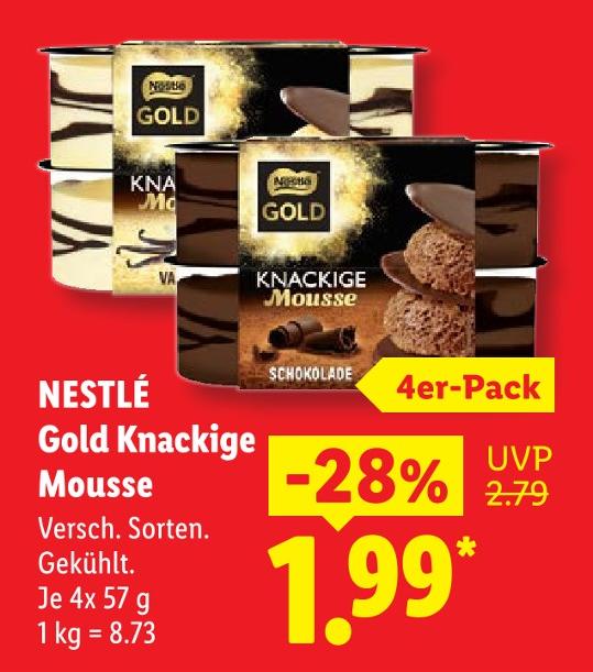 Gold Knackige Mousse