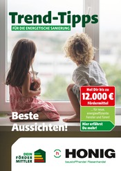 Honig Baustoffe Baumarkt Prospekt der aktuellen Woche mit 7 Seiten, gültig von 09.05.2025 bis 18.05.2025, in Bad Pyrmont und Umgebung Aktueller Honig Baustoffe Baumarkt Prospekt in Bad Pyrmont und Umgebung, "Trend-Tipps für die energetische Sanierung" mit 7 Seiten, 09.05.2025 - 18.05.2025