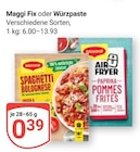 Fix Spaghetti Bolognese Angebote von Maggi bei GLOBUS Leipzig für 0,39 €