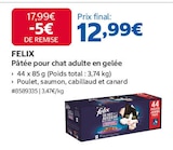 Pâtée pour chat adulte en gelée - FELIX - Costco Pâtée pour chat adulte en gelée - FELIX à 12,99 € dans le catalogue Costco