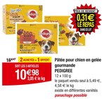 Pâtée pour chien en gelée gourmande - PEDIGREE à 10,98 € dans le catalogue Carrefour