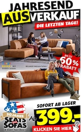 Aktueller Seats and Sofas Prospekt mit Fernsehsessel, "JAHRESEND-AUSVERKAUF", Seite 1