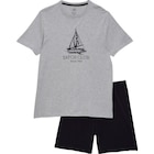 Pyjama court Bio homme - TEX BASIC - Carrefour Pyjama court Bio homme - TEX BASIC à 8,99 € dans le catalogue Carrefour