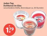 Duftkerze im Glas im V-Markt Prospekt Duftkerze im Glas von Jeden Tag im aktuellen V-Markt Prospekt für 1,79 €