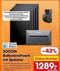 Balkonkraftwerk mit Speicher im Angebot bei Netto Marken-Discount in Oberhausen Balkonkraftwerk mit Speicher Angebote von Solar Mars bei Netto Marken-Discount Oberhausen für 1.289,00 €
