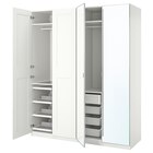 Schrankkombination weiß/weiß Spiegelglas 200x60x236 cm bei IKEA im Meerbusch Prospekt für 1.106,00 €