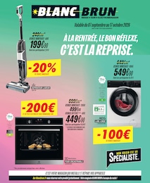 Catalogue Multimédia & Electroménager de Blanc Brun à Longeville-sur-Mer Prospectus Blanc Brun à Longeville-sur-Mer, "À LA RENTRÉE, LE BON RÉFLEXE, C'EST LA REPRISE.", 8 pages, 07/09/2026 - 17/10/2026