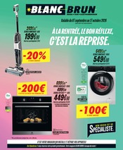 Prospectus Multimédia & Electroménager Blanc Brun en cours à Le Chesnay et alentours, "À LA RENTRÉE, LE BON RÉFLEXE, C'EST LA REPRISE.", 8 pages, 07/09/2026 - 17/10/2026 Catalogue Multimédia & Electroménager Blanc Brun en cours à Le Chesnay et alentours, "À LA RENTRÉE, LE BON RÉFLEXE, C'EST LA REPRISE.", 8 pages, 07/09/2026 - 17/10/2026