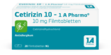 LINDA Premiumapotheke Langelsheim - Cetirizin 10 - 1 A Pharma® 10 mg Filmtabletten Angebot im Prospekt Cetirizin 10 - 1 A Pharma® 10 mg Filmtabletten bei LINDA Premiumapotheke im Langelsheim Prospekt für 2,50 €