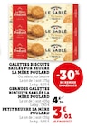 Galettes biscuits sablés pur beurre à Super U dans Saint-Gervasy Galettes biscuits sablés pur beurre à Super U dans Saint-Gervasy