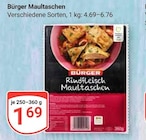 Maultaschen Angebote von Bürger bei GLOBUS Duisburg für 1,69 €