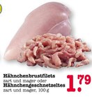 Hähnchenbrustfilets oder Hähnchengeschnetzeltes bei E center im Kuppenheim Prospekt für 1,79 €