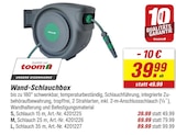Wand-Schlauchbox S Angebote von toom bei toom Baumarkt Gera für 39,99 €