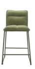 Lot de 2 tabourets de bar en tissu vert Deko&Co en promo chez Castorama Lot de 2 tabourets de bar en tissu vert Deko&Co dans le catalogue Castorama
