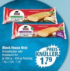 Block im V-Markt Prospekt Block House Brot Kräuterbutter oder Knoblauch Art von Block House im aktuellen V-Markt Prospekt für 1,79 €