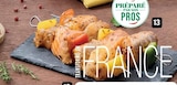 Brochette de saumon, lieu noir et poivrons à Supermarchés Match dans Loisy