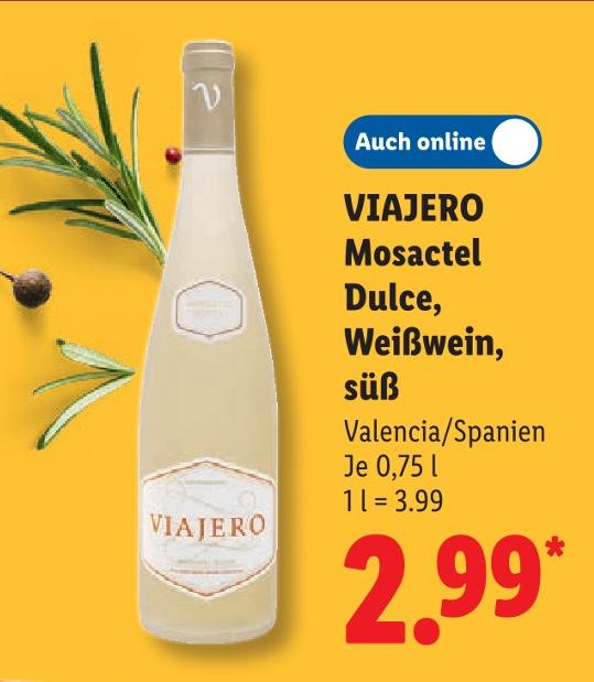 Moscatel Dulce, Weißwein, süß