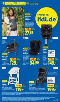 Kindersitz im Lidl Prospekt "LIDL LOHNT SICH" mit 71 Seiten (Saarbrücken)