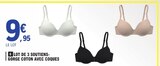 Lot de 3 soutiens-gorge coton avec coques en promo chez E.Leclerc Paris à 9,95 €