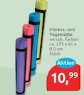 Fitness- und Yogamatte für 10,99 € bei budni im Angebot Fitness- und Yogamatte im aktuellen budni Prospekt